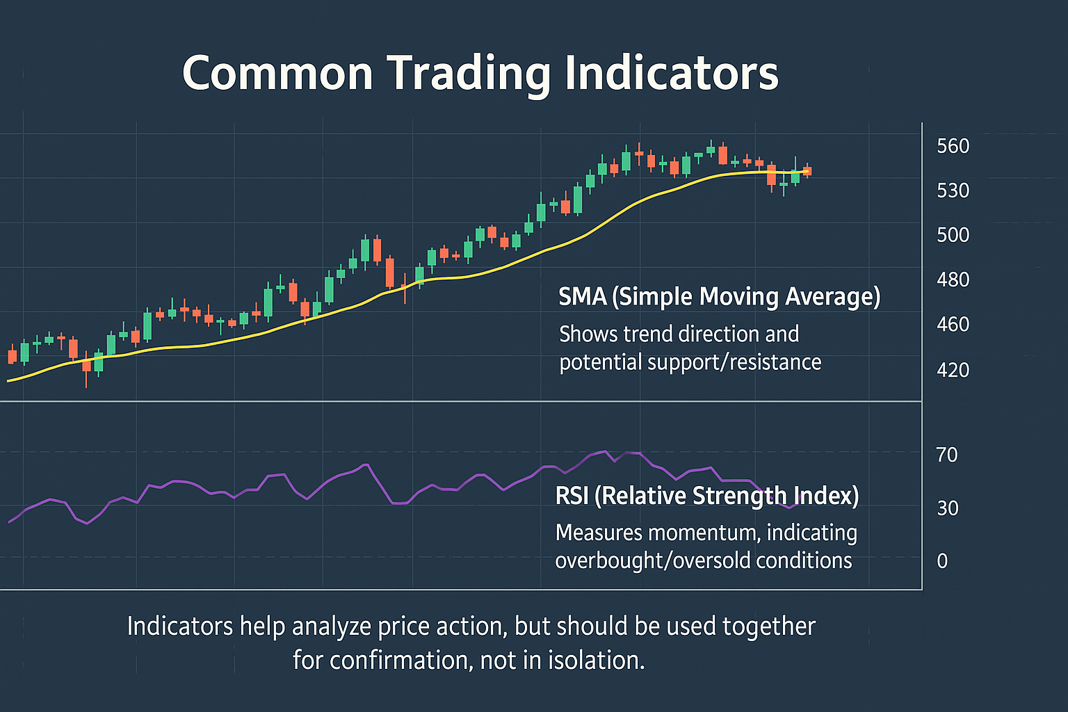 Chart with Basic Indicators